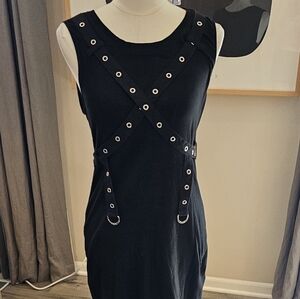 Tripp NYC Black  Dress with Grommet Accents S